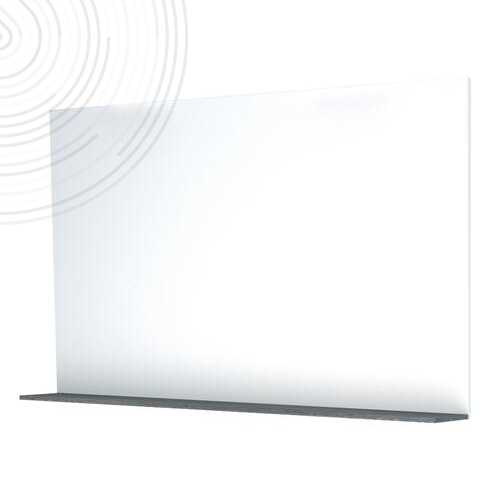 Miroir tablette à suspendre DUBAÏ - Couleur : Gris - Larg. 120cm - Haut. 70cm