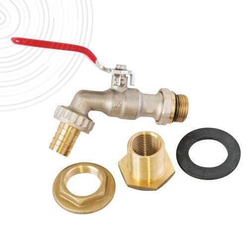 Kit complet récupérateur eau de pluie - Robinet et raccord pour cuve 200/500l