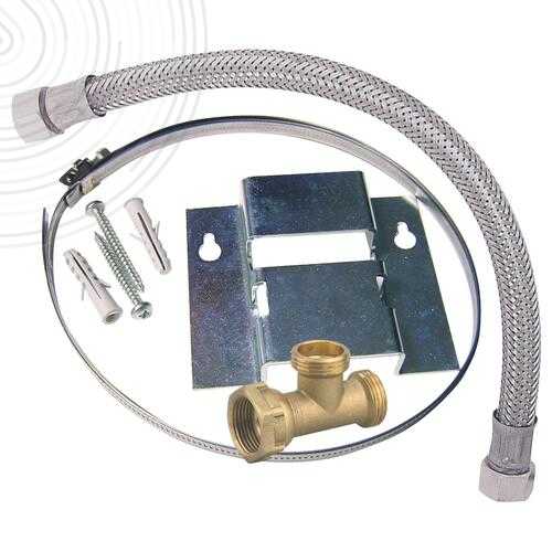 Kit complet de fixation et de raccordement mural pour vase d'expansion sanitaire