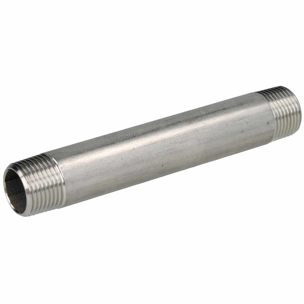 Mamelon Fileté NPT 1/2 X 10 Pouces Schedule 40 En Inox 304/L - Marque Merit Brass, Neuf